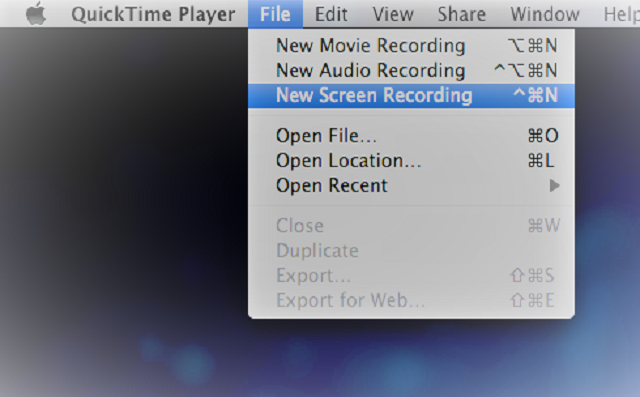 put timer for screen recording quicktime mac